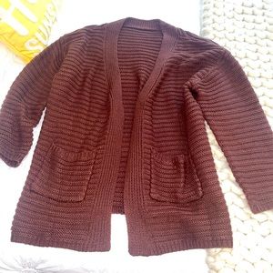 Burgundy Cardigan